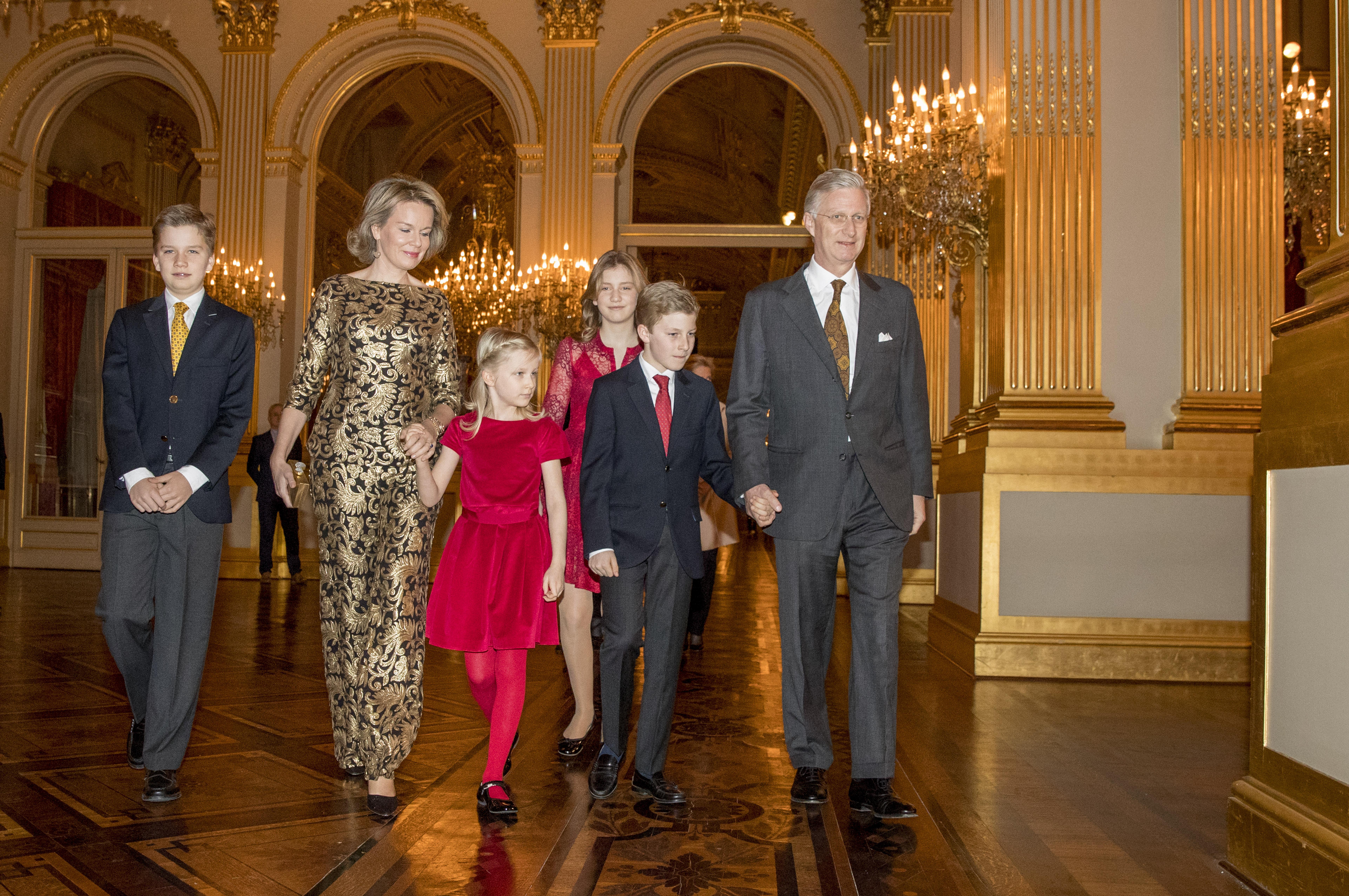 Pour Le Concert De Noël, La Famille Royale Belge était Réunie Au Palais ...