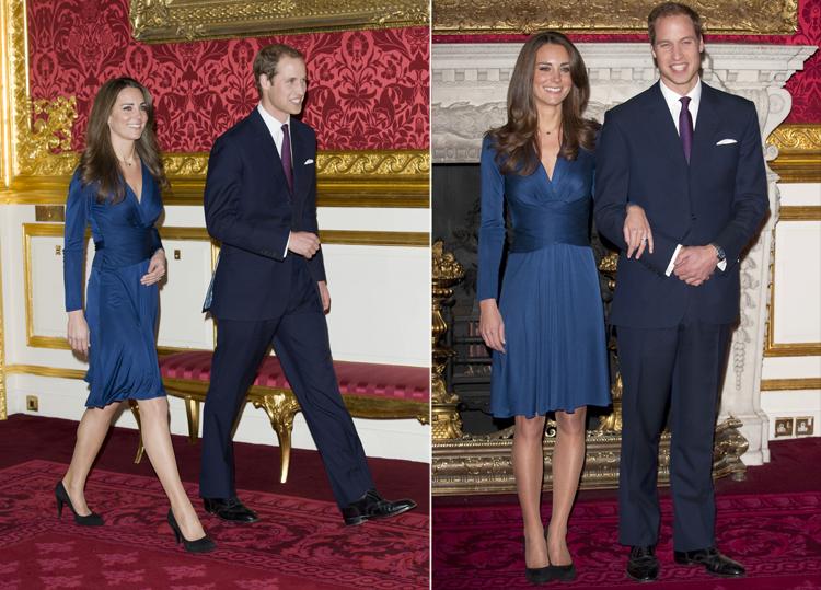 Prins William en Kate Middleton mét verlovingsring op 16 november 2016.
