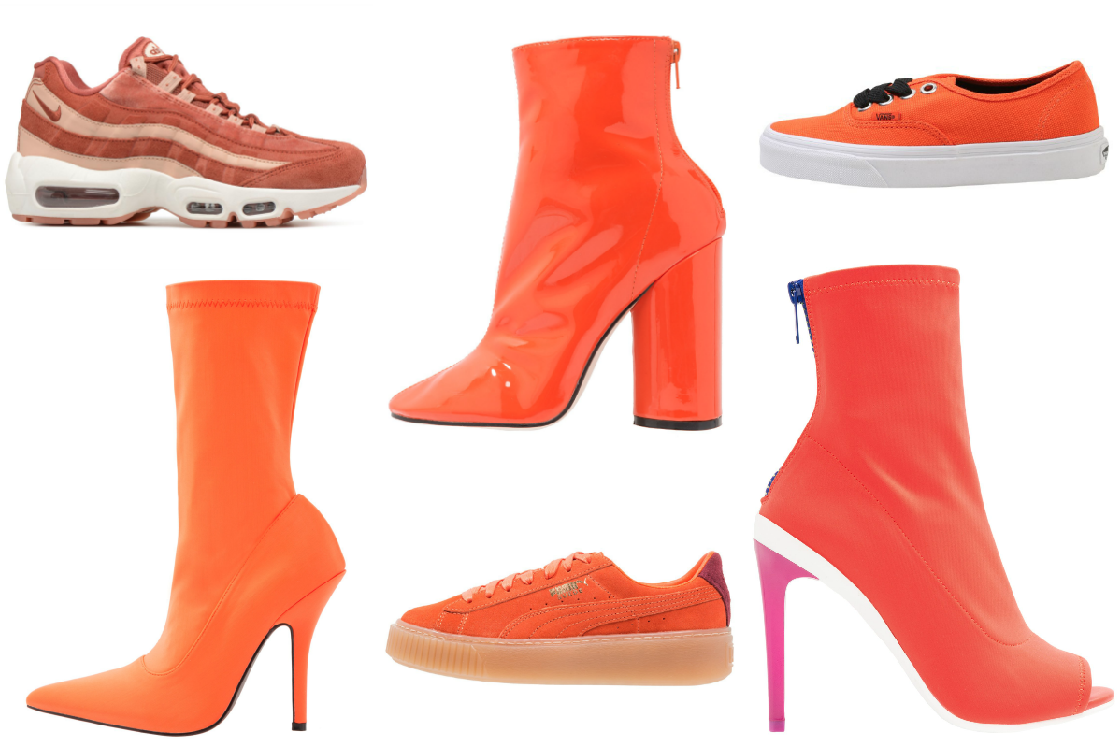 Les chaussures orange, un fashion faux pas à ne pas franchir?