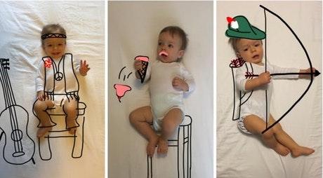 Cette Maman A Realise Un Joli Montage Pour Le Premier Anniversaire De Son Bebe Femmes D Aujourd Hui Mamans