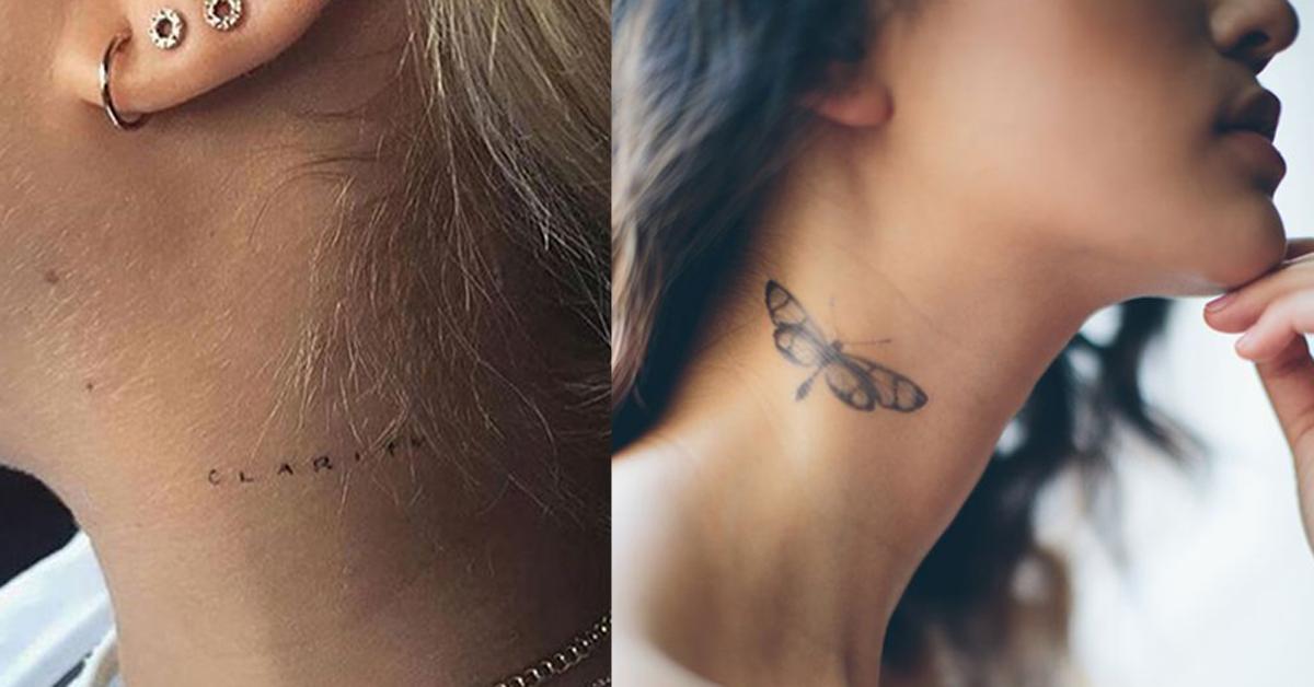 Ongekend ZIEN: de allermooiste tattoos voor in de zijkant van je nek HC-86