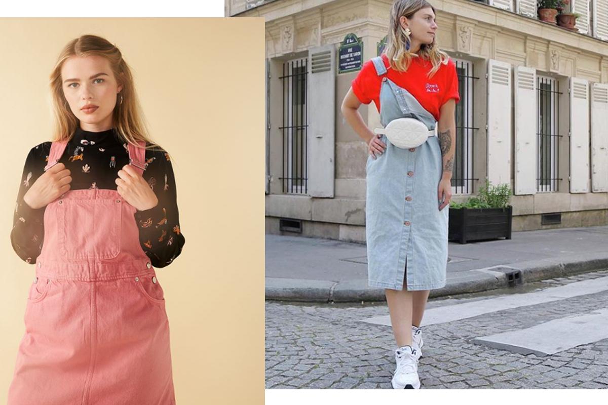 La robe tablier, l'incontournable mode de cette rentrée