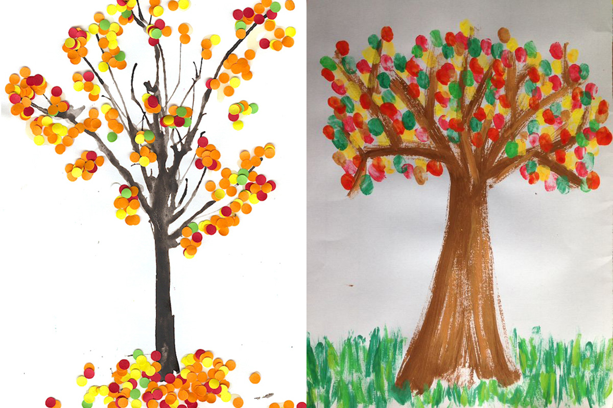 Knutselen: 7x een herfstboom - Libelle Mama