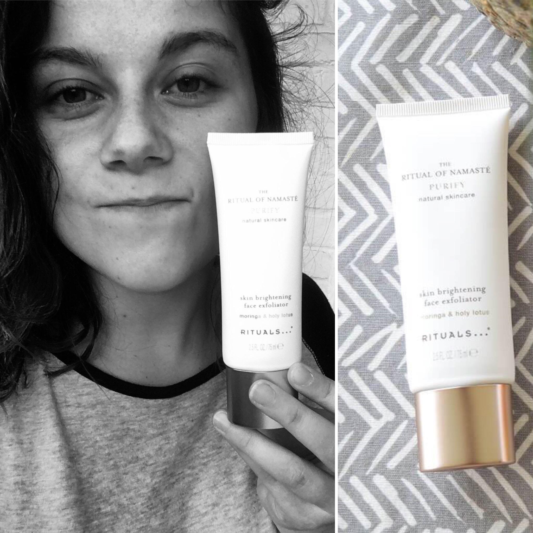 rituals skin brightening face exfoliator