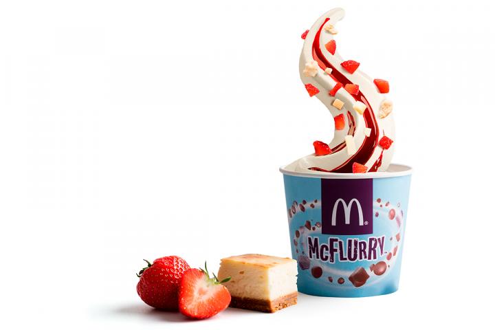 Combien Coute Une Glace Au Mcdo Le McFlurry "Strawberry Cheesecake" débarque chez McDonald's