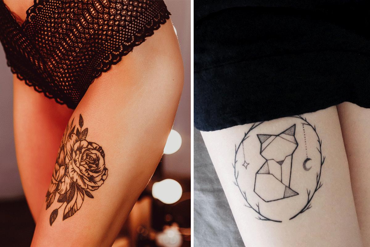 Wonderbaarlijk ZIEN: de allermooiste tattoos voor op je bovenbeen IV-13