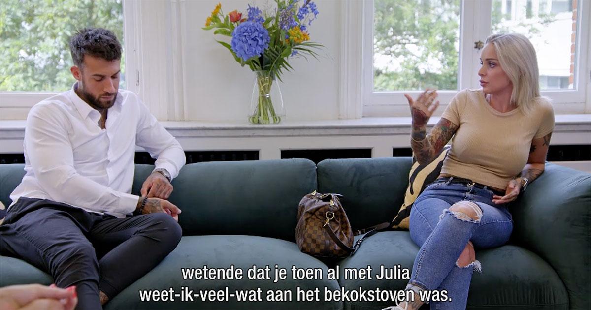 Pommeline Gaat Confrontatie Met Ex Fabrizio Aan In Celebs Gaan Daten