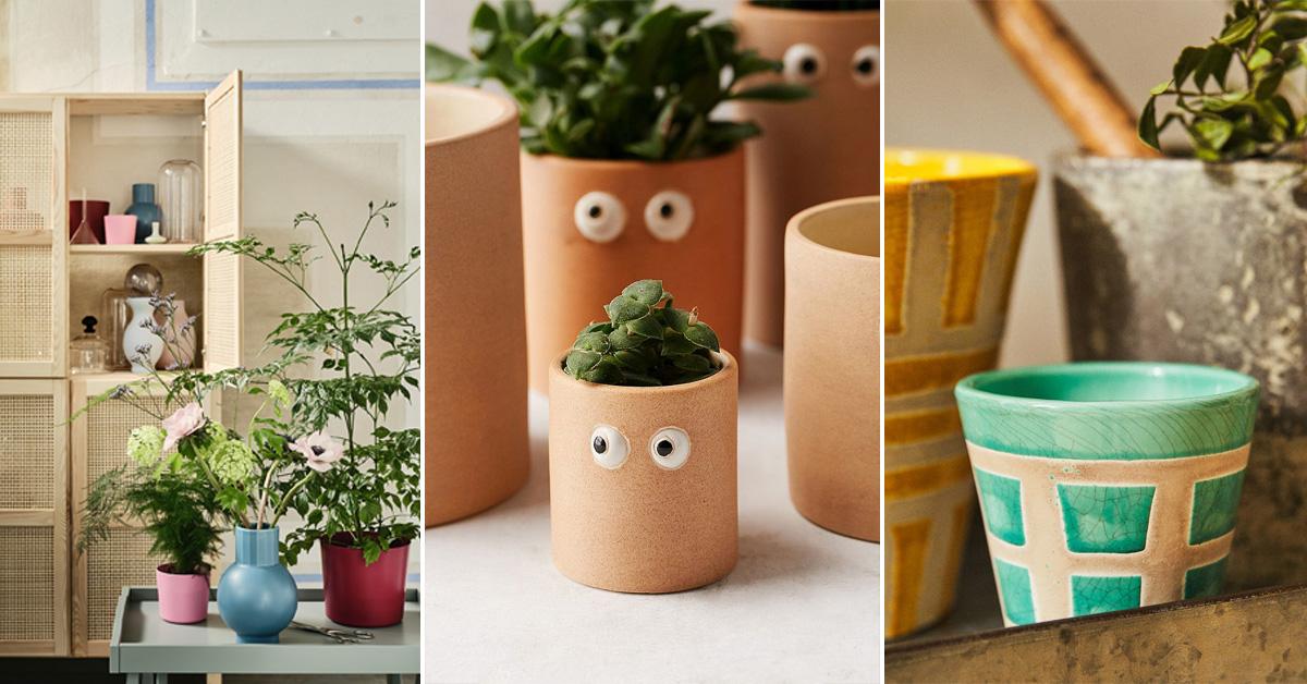 De leukste potten om je plantjes mee in de kijker te zetten