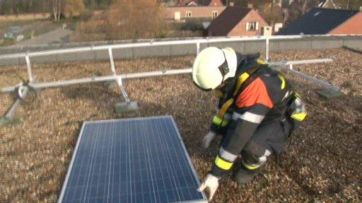 Schoolinstallatie zonnepanelen komt naar beneden in Wingene