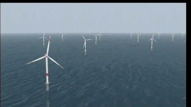 Windmolenwieken op weg naar haven Oostende