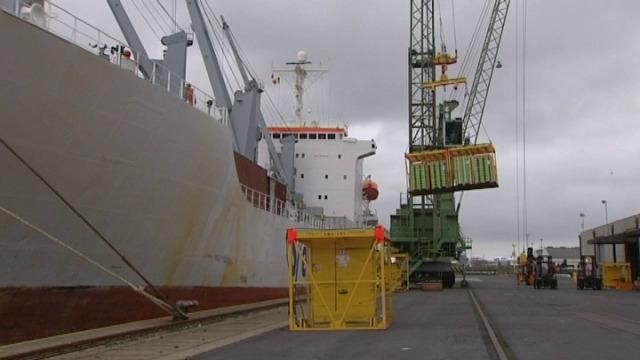 Eerste schip met vijftig miljoen kiwi's aangekomen in Zeebrugge