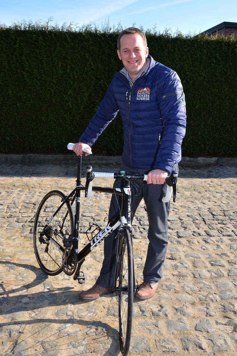 Robrecht Bothuyne fiets ook zelf in zijn vrije tijd.
