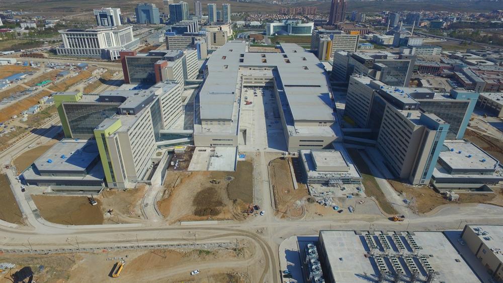 Zo omvangrijk wordt het nieuwe ziekenhuis in het Turkse Ankara. (GF)