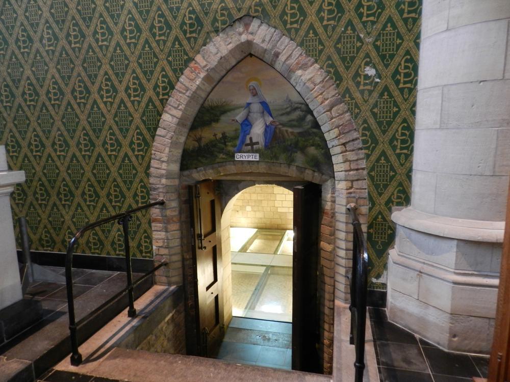 De crypte in de Onze-Lieve-Vrouwekerk.