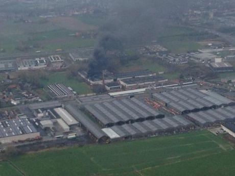 Fabrieksbrand schrikt Waregem op