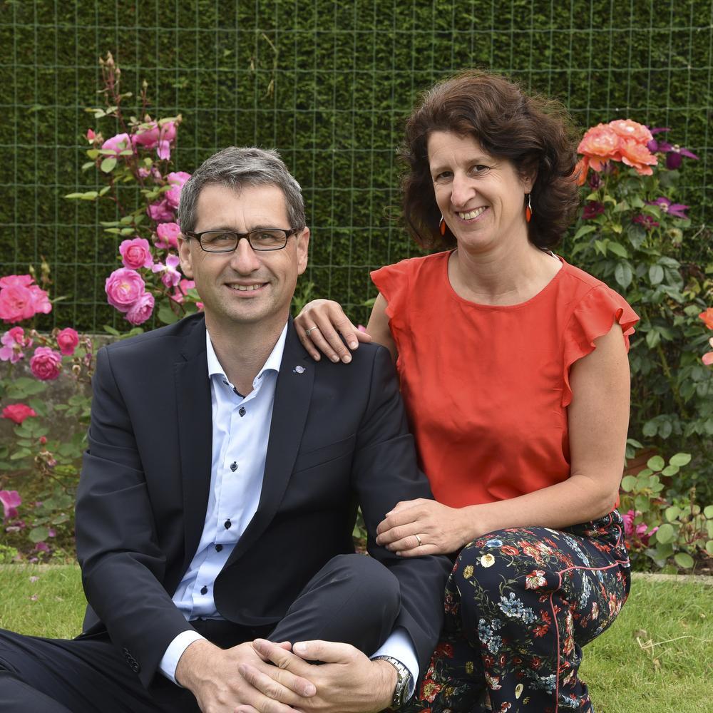 Jan Deheegher met echtgenote Goedroen Cailliau. (foto MVO)