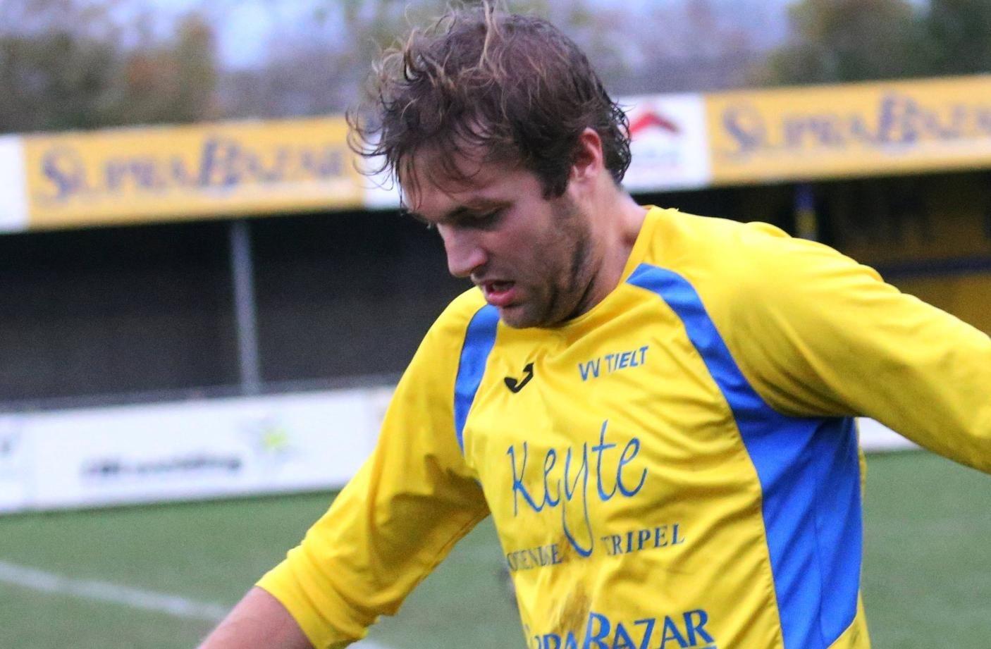 Pieter-Jan Dumoulein hier nog in actie bij VV Tielt, nu speelt hij voor SK Staden.