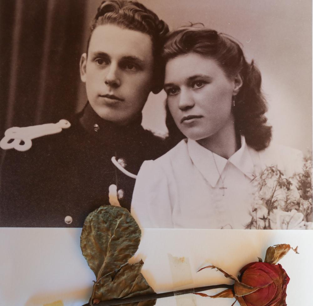 Marcel en Bertha huwden op 20 juni 1944. (gf)