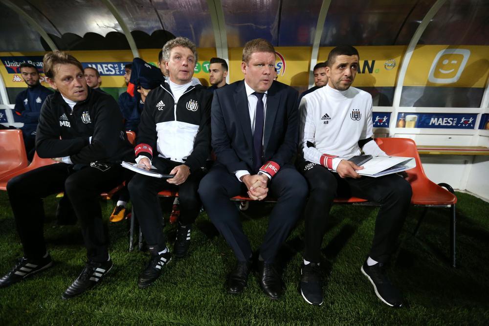 Gino Caen, nu bij AA Gent, vorig jaar naast Hein Vanhaezebrouck bij Anderlecht.