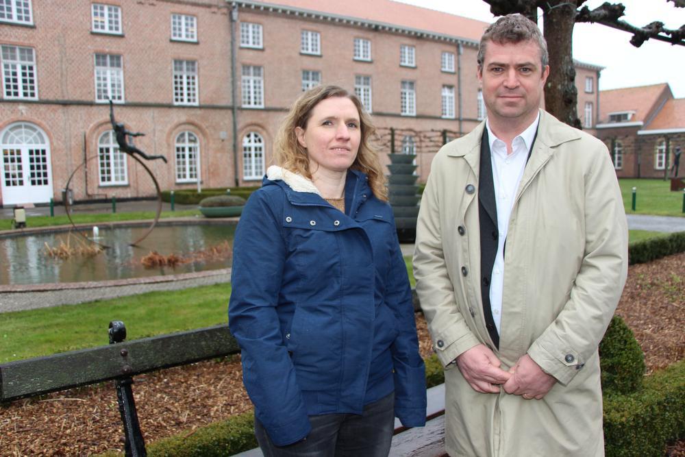 Nathalie Schouteet en Peter Jan Bogaert. (Foto TVH)