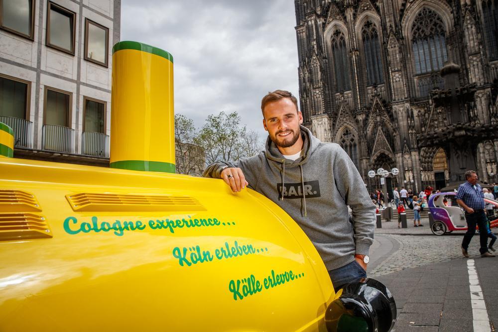 Köln erleben... Birger Verstraete is van plan Duits te leren, ook al wordt hij door zijn club niet verplicht.