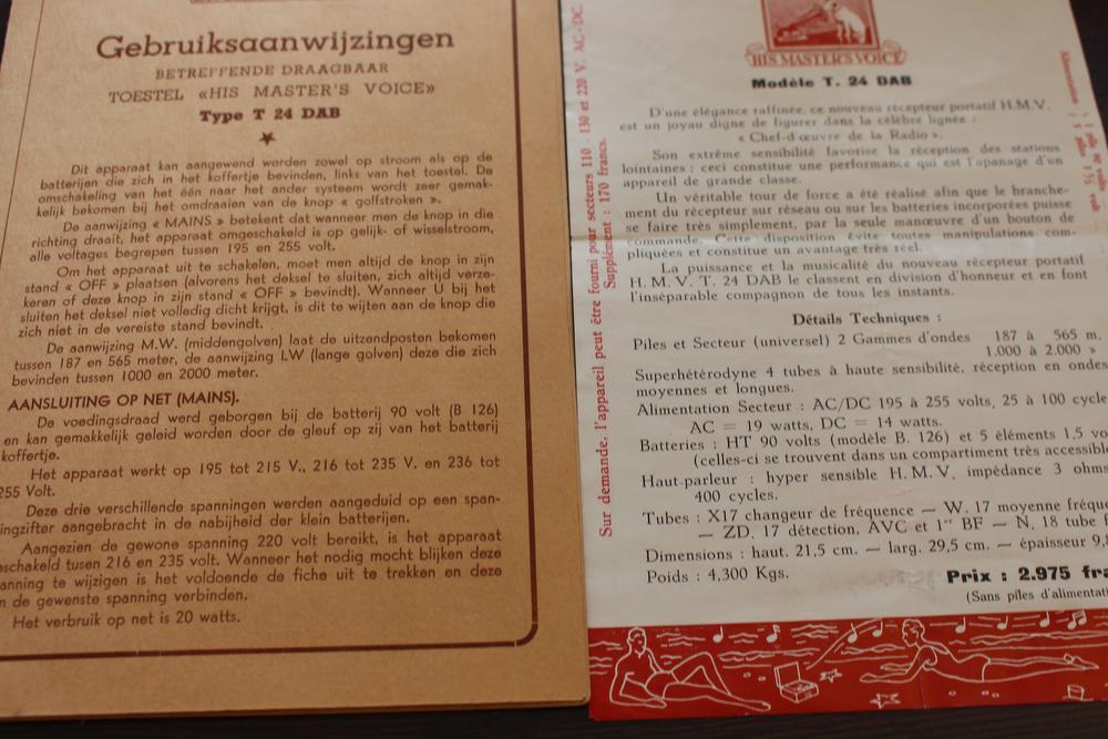 De radio blijft al een kleine 70 jaar bewaard in de oorspronklijke door en met de oorspronkelijke documenten.