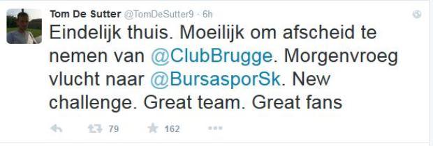 Tom De Sutter neemt afscheid van Club Brugge met dubbel gevoel