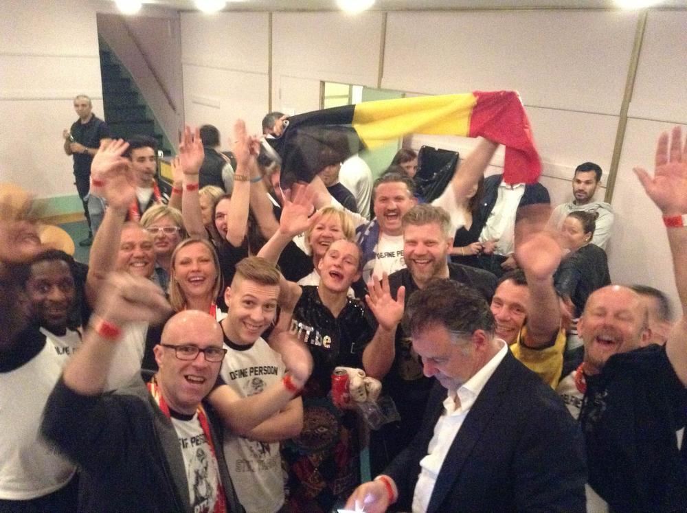 De Belgische supporters lieten goed van zich horen daar in Zwitserland.