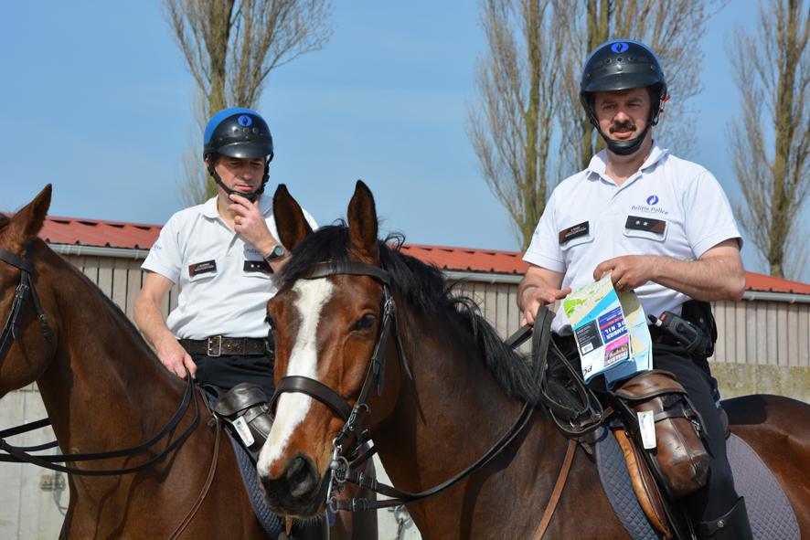 Cavalerie houdt oogje in het zeil tijdens topdag in Knokke-Heist