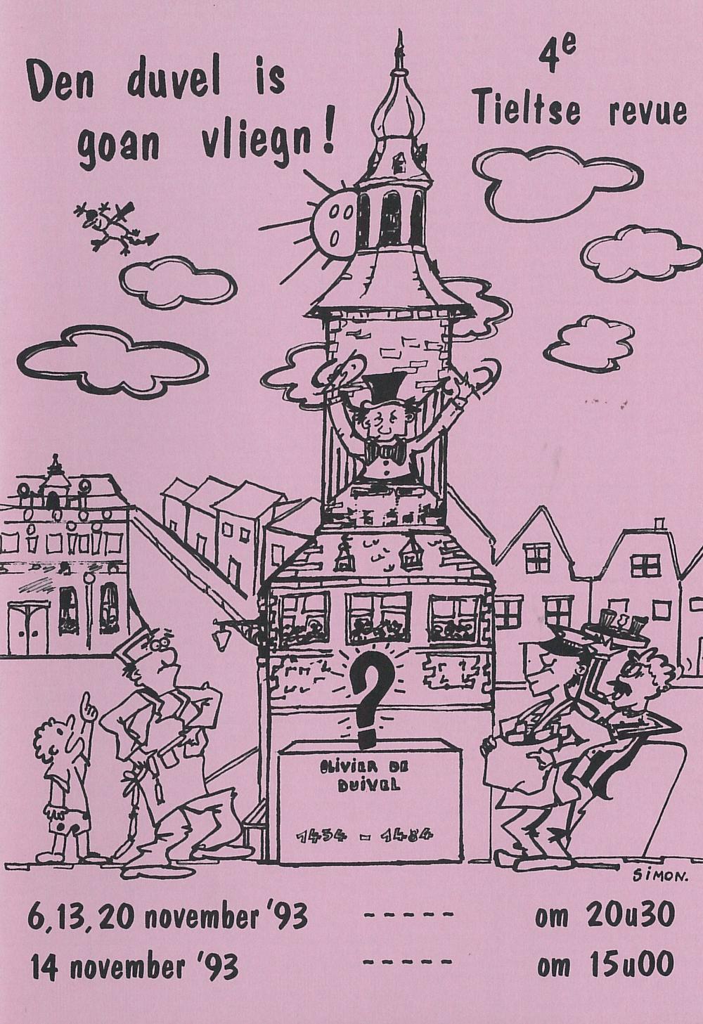 De affiche van de vierde revue.