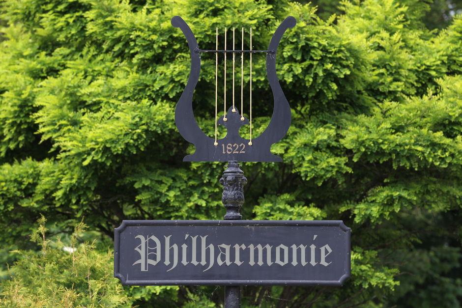 Gedenkplaat voor Philharmonie