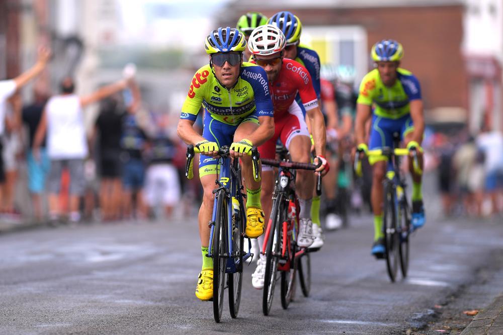 Maxime Vantomme, tweede in een rit in de BinckBank Tour, heeft nog geen ploeg voor volgend jaar. (Foto Belga)