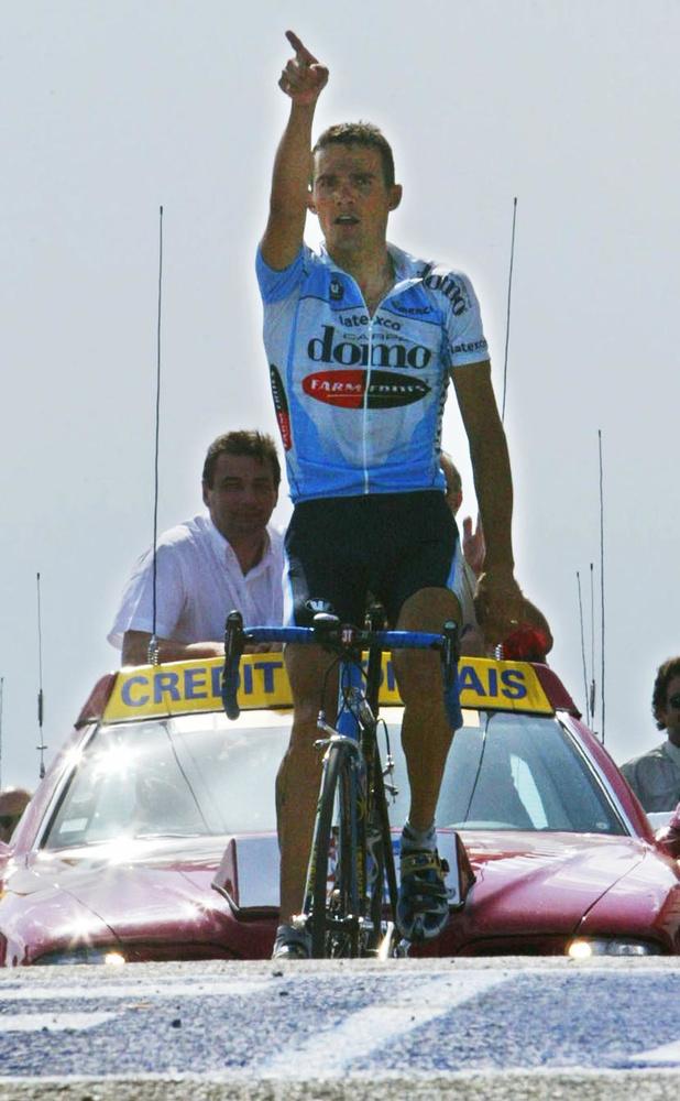 Richard Virenque won zijn eerste Tourrit voor Lefevere in 2002 op de Mont Ventoux. Ook in 2003 (Morzine) en 2004 (Saint-Flour) zegevierde hij.
