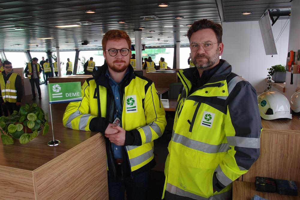 Mathieu Holvoet en zijn Deense collega. (foto RJ)