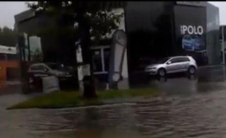 Wateroverlast in Torhout: afritten E403 in Torhout afgesloten voor verkeer