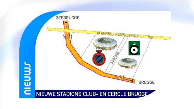 Weinig kritiek op plannen voor 2 nieuwe voetbalstadions in Brugge