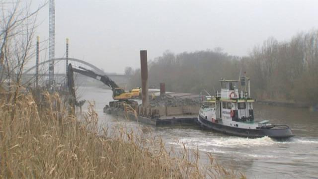 Waterwegen en Zeekanaal start werken aan de Leie in Wervik