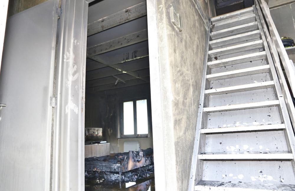 Zondagmorgen werd het vrijwilligerskorps van De Haan/Wenduine opgeroepen voor een brand in een vakantiehuisje.