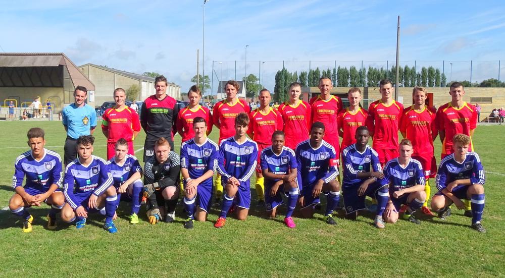 SK Spermalie - RSC Anderlecht (juniores) eindigde op 8-1.