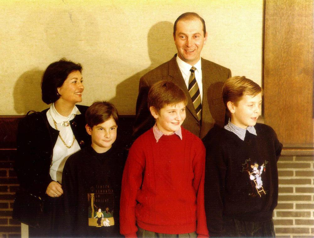 1992: Jan De Clerck en zijn echtgenote Martine met hun kinderen. Anthony is terug thuis.