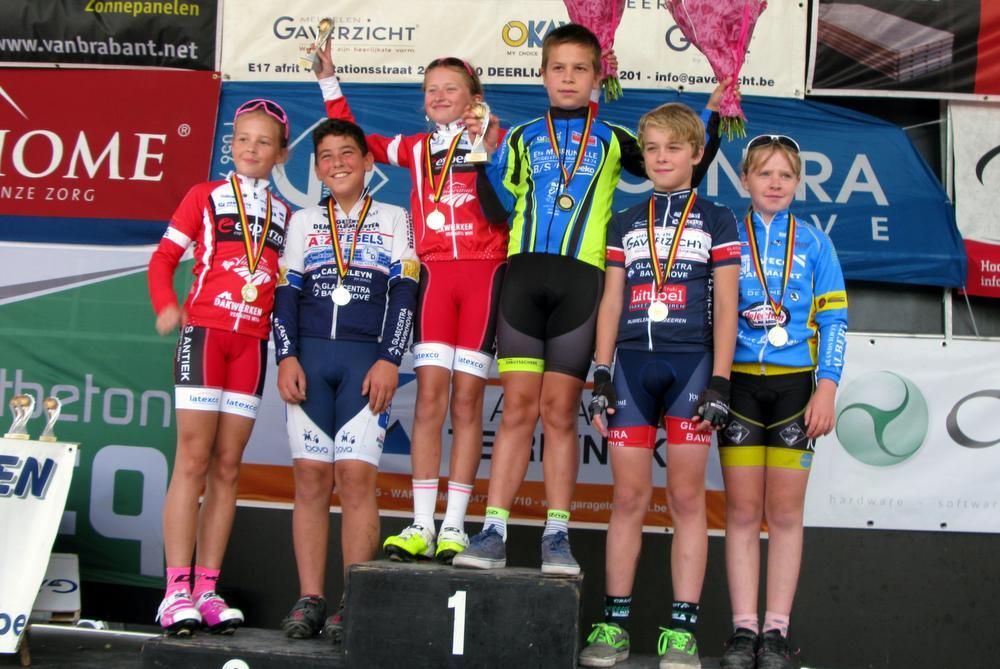 De 11-jarigen : 1. Tommy Delestrait, 2. Mathis Degang, 3. Lander Vandersteene. Meisjes: 1. Laerke Expeels, 2. Nanoi Van Wettere, 3. Kiana Van Der Taelen.