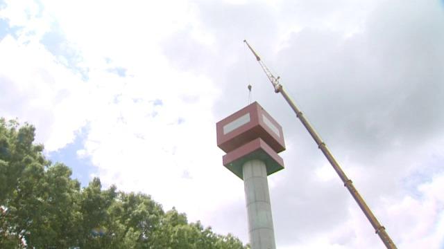 Eindelijk weerradar op KMI-weertoren in Jabbeke