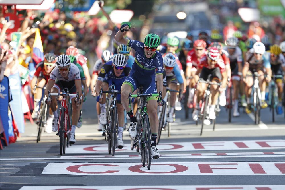 Jens Keukeleire wint de spurt in de Vuelta: 