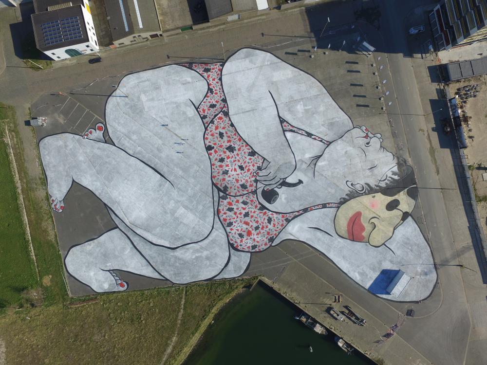Street art festival 'The Crystal Ship' loopt Oostende binnen