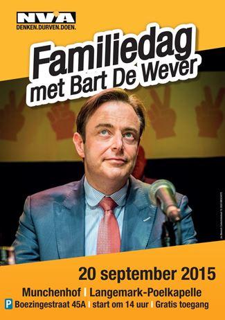 Onbekenden stelen massaal bordjes van Bart De Wever in Langemark-Poelkapelle