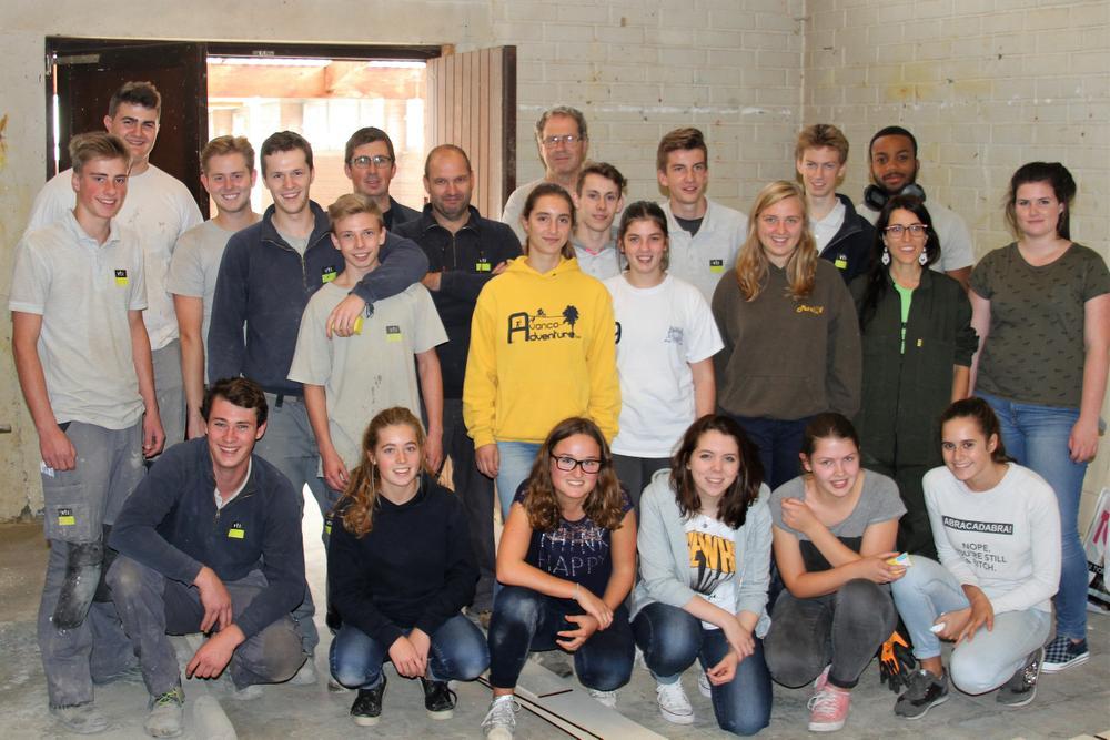 De leerlingen van het VTI namen donderdag deel aan de eerste Brick Play-workshop.