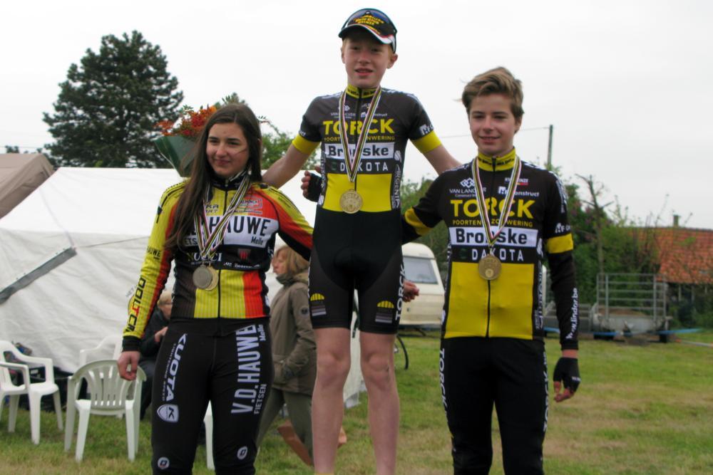 De winnaars bij de aspiranten in Waregem