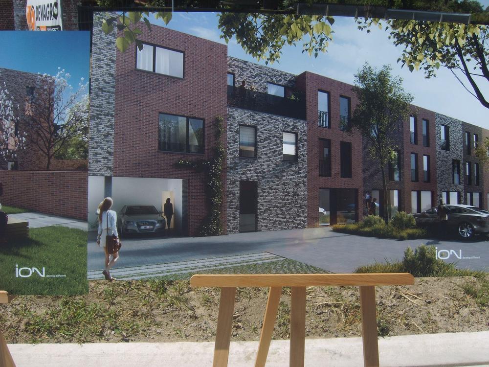 Een simulatie van de woningen die ontworpen werden door projectontwikkelaar Ion uit Waregem.