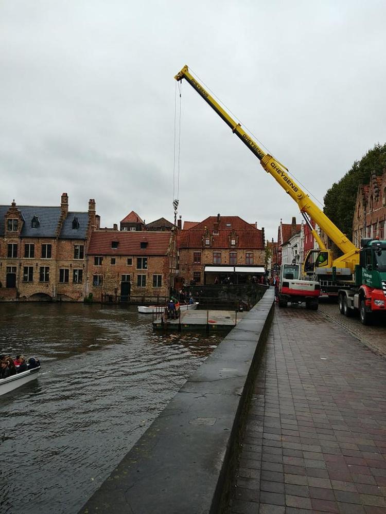 Uitbreiding aanlegsteiger toeristenbootjes in Brugge
