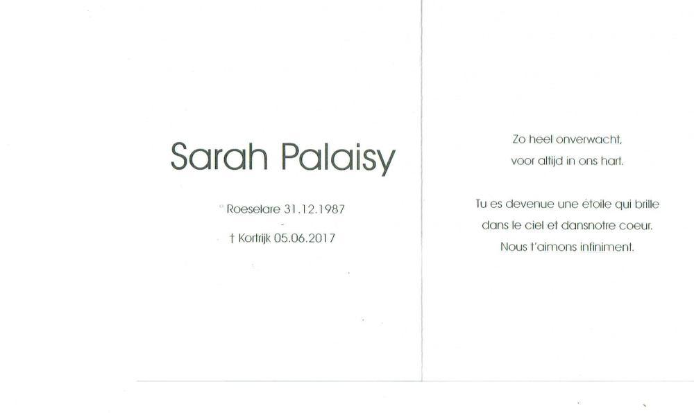 Familie en vrienden nemen afscheid van Sarah Palaisy, die stierf aan methanolvergiftiging